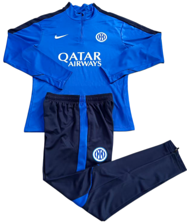 2026-27 Mens Inter Milan  blue Half pull Training Suit