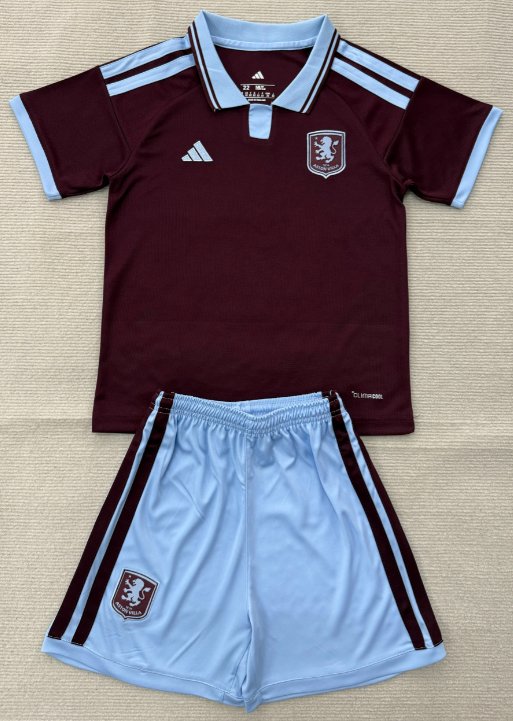 2026-27 Kids  Aston Villa home soccer Jersey