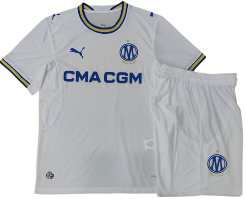 2026-27 Marseille home white Training Short Suit