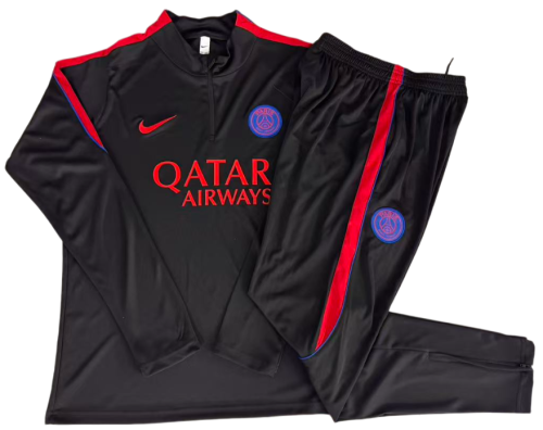 2026-27 Kids PSG Black  Half Pull Tracksuit  E26079#