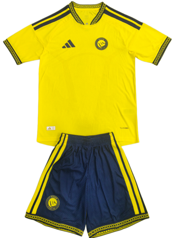 2026-27 Kids  Al-Nassr home yellow soccer jersey