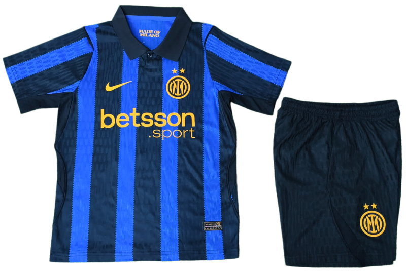 2026-27 Kids Inter Milan home blue soccer jersey