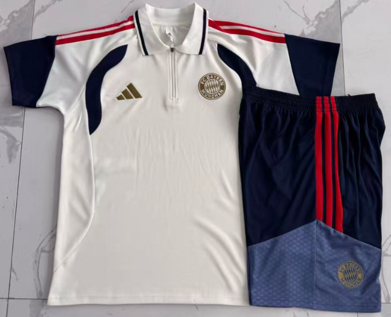 2026-27 Mens Bayern Munich Polo Training Short Suit C2621#