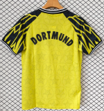 1994-95 Mens Borussia Dortmund Retro yellow Home soccer Jersey