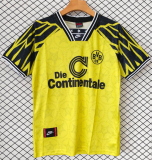 1994-95 Mens Borussia Dortmund Retro yellow Home soccer Jersey