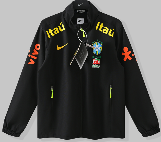 2026-27 Brazil Nike black hatless Windbreaker （无帽）