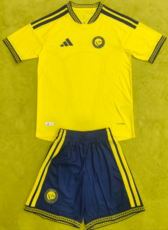 2026-27 Kids  Al-Nassr home yellow soccer jersey