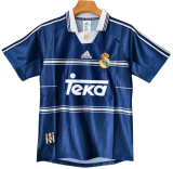 1998-99 Real Madrid Retro Away blue  Soccer Jersey