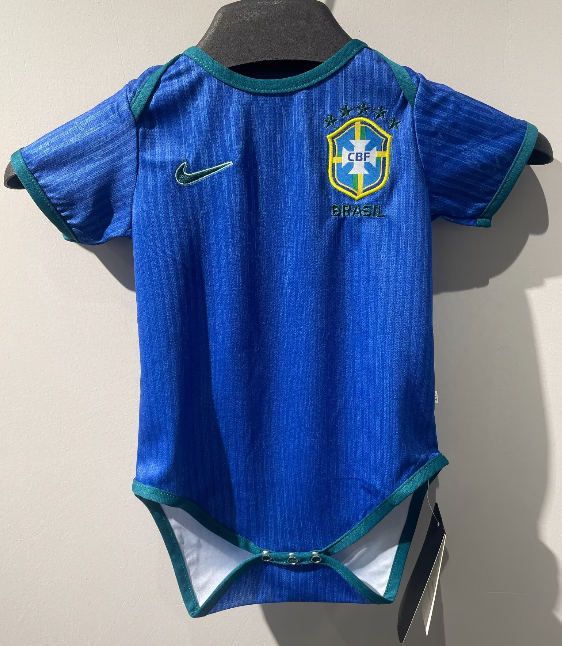 2026-27 Brazil Baby blue Infant Crawl Suit