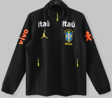 2026-27 Brazil black hatless Windbreaker （无帽）