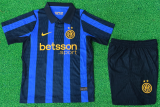 2026-27 Kids Inter Milan home blue soccer jersey