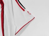 2006-07 Mens  AC Milan away Retro white soccer Jersey