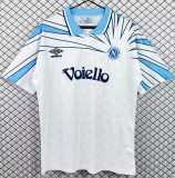 1992-93 Napoli Away Retro white  Soccer Jersey