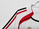 2006-07 Mens  AC Milan away Retro white soccer Jersey