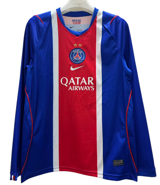 2026-27 Mens PSG home Long Sleeve embroidery blue Soccer Jersey