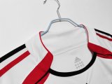 2006-07 Mens  AC Milan away Retro white soccer Jersey