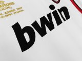 2006-07 Mens  AC Milan away Retro white soccer Jersey