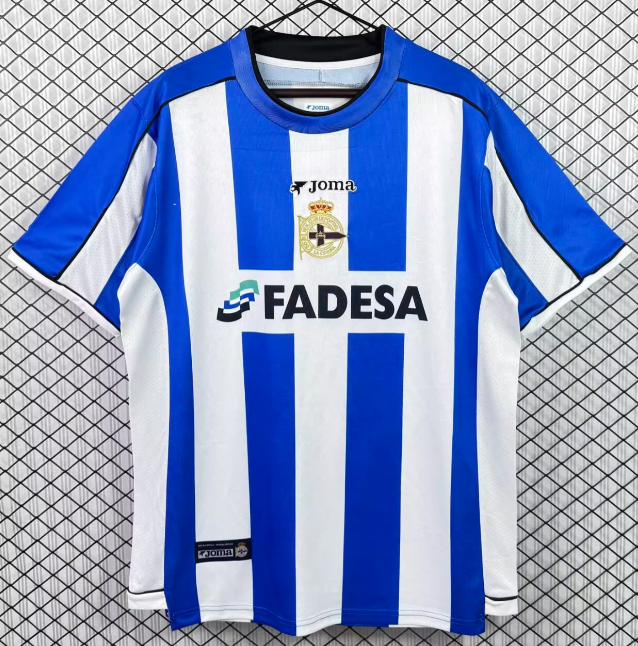 2002-03 Mens Deportivo La Coruna  home retro Jersey