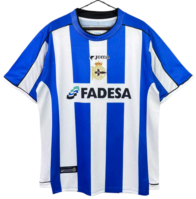 2002-03 Mens Deportivo La Coruna  home retro Jersey