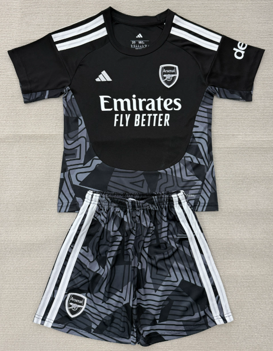 2026-27 KIDS Arsenal  goalkeeper black soccer  jersey