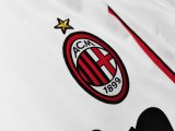 2006-07 Mens  AC Milan away Retro white soccer Jersey