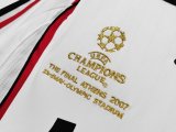 2006-07 Mens  AC Milan away Retro white soccer Jersey