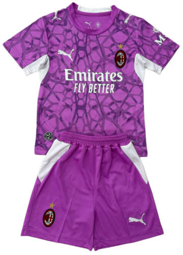 2026-27 Kids AC Milan goalkeeper Purple  Soccer Jersey