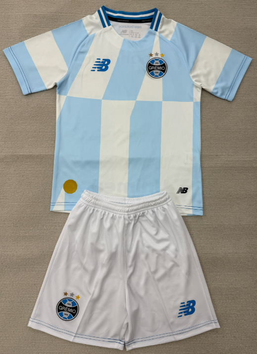 2026-27 Gremio  kids away blue white Soccer Jersey