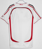 2006-07 Mens  AC Milan away Retro white soccer Jersey