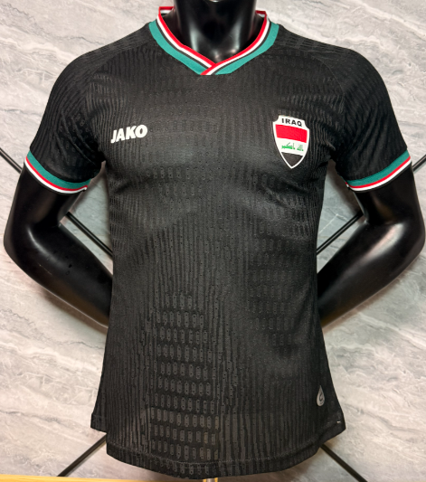 2026-27 IRAQ third away black Player version Soccer Jersey