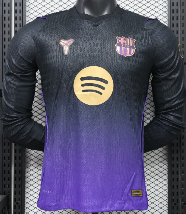 2026-27 Barcelona away Long Sleeve Player Version Soccer Jersey