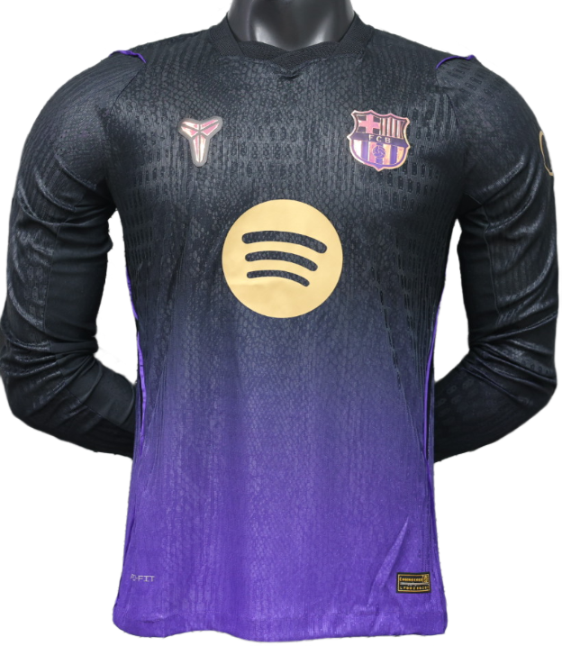 2026-27 Barcelona away Long Sleeve Player Version Soccer Jersey