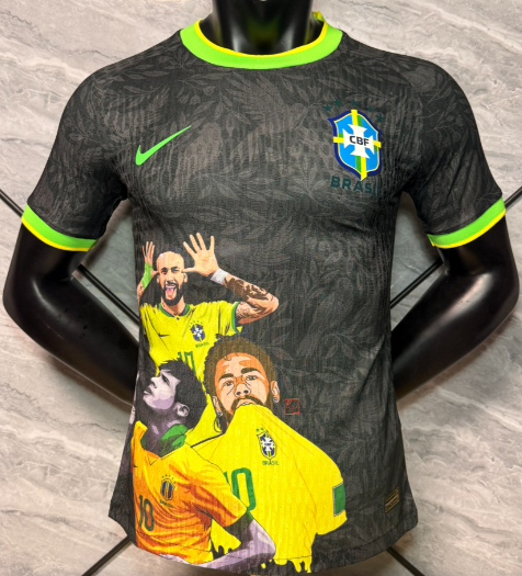 2026-27 Brazil  Special Edition black Player Version Soccer Jersey