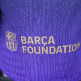 2026-27 Barcelona away Long Sleeve Player Version Soccer Jersey
