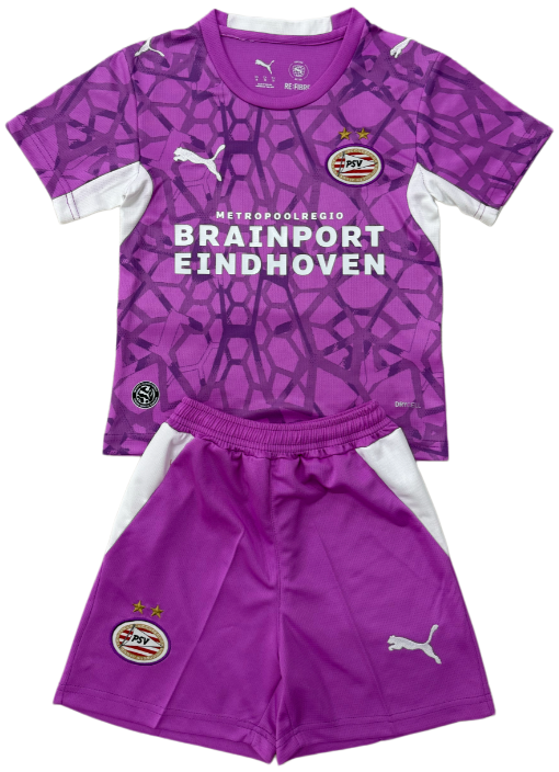 2026-27 Kids PSV Eindhoven goalkeeper Purple soccer jersey