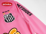 2013 Mens Santos pink Retro Long sleeve Jersey