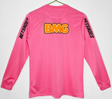 2013 Mens Santos pink Retro Long sleeve Jersey