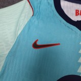 2026-27 Mens Barcelona third away blue player soccer jersey