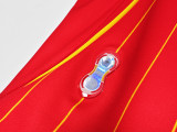 2006 Mens Spain home Retro red soccer Jersey