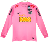 2013 Mens Santos pink Retro Long sleeve Jersey