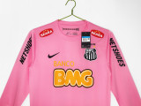 2013 Mens Santos pink Retro Long sleeve Jersey
