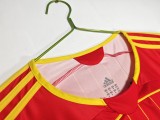 2006 Mens Spain home Retro red soccer Jersey