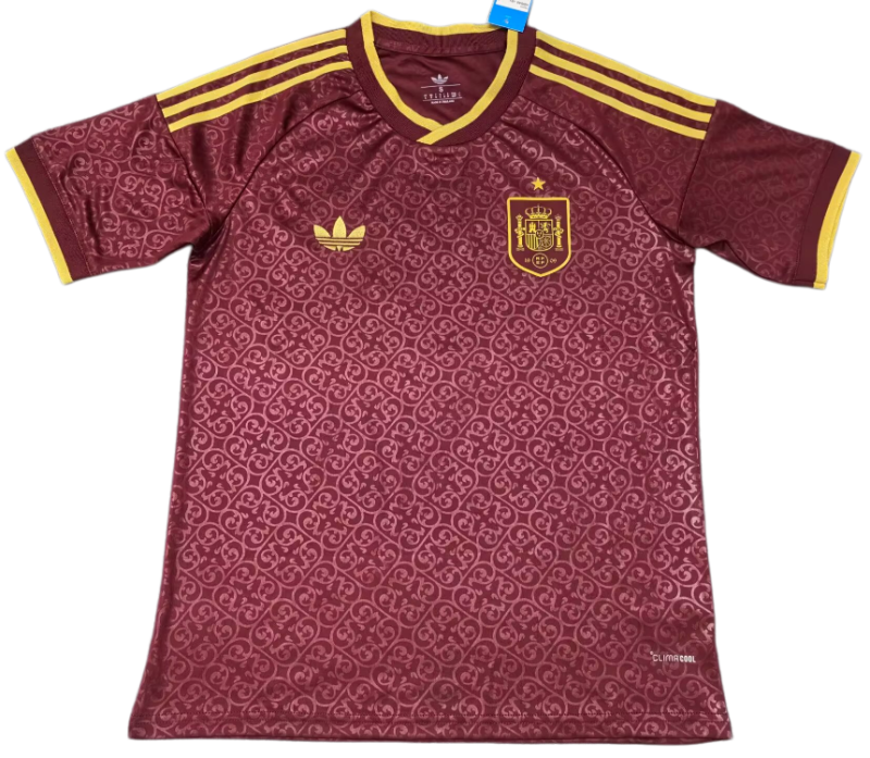 2026-27 World Cup Spain  Away burgundy soccer Jersey