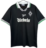 1996-97 Monchengladbach Away Retro black Soccer Jersey