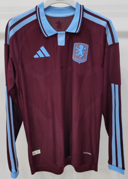 2026-27 Mens Aston Villa home long sleeve soccer Jersey