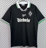 1996-97 Monchengladbach Away Retro black Soccer Jersey