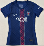 2025-26 Women PSG Home blue  Soccer Jersey （Have Two Stars⭐⭐)