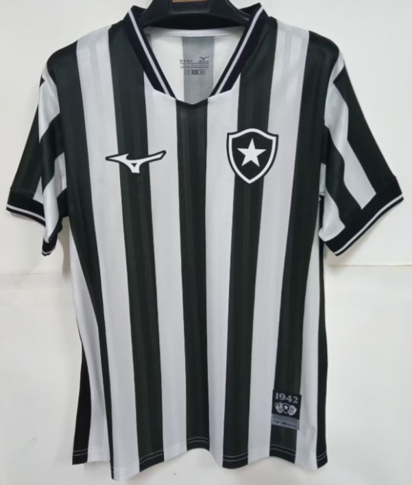 2025-26 Mens Botafogo home black White Soccer Jersey