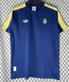 2026-27 Mens Real Madrid  blue Casual Edition Fans Training Shirts