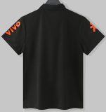2025-26 Mens Brazil black  Polo soccer jersey